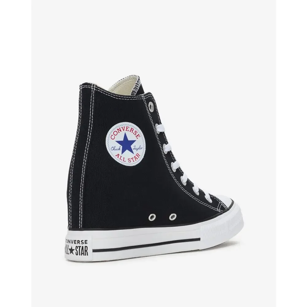 Converse Chuck Taylor All Star Wedge Platform - Black/White - Women's 6 - NEW - Picture 2 of 7